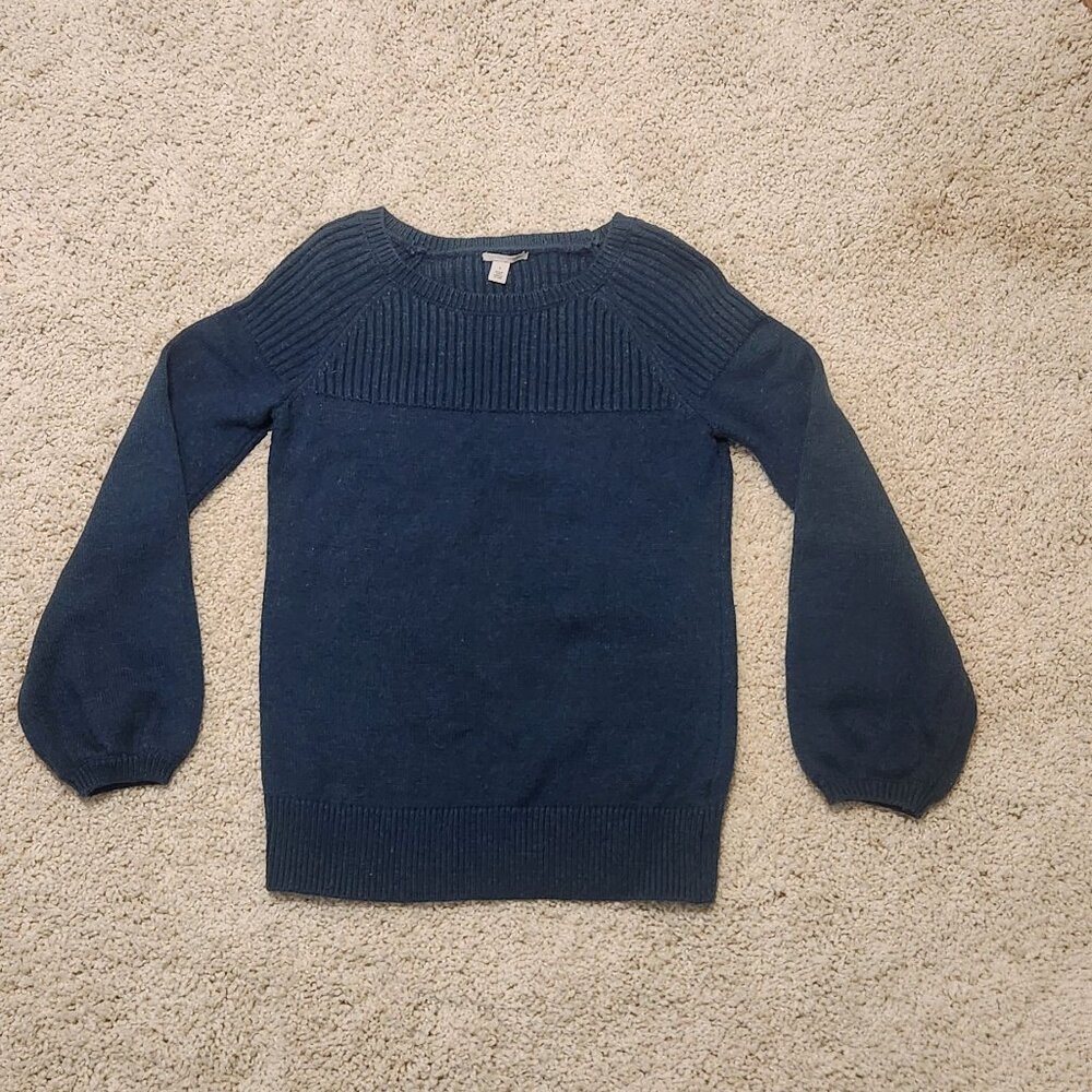 Halogen green/blue sweater, size Small